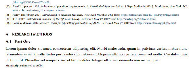 Appendices Example