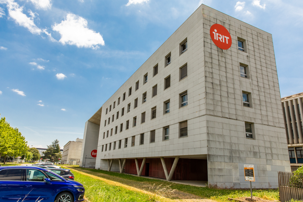 Image showing the location of the IRIT amphitheater on the University of Toulouse campus.